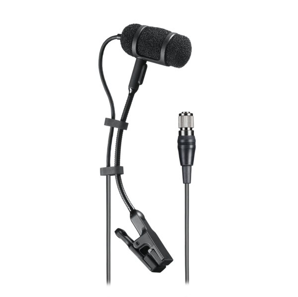 PRO35CH CARDIOID CONDENSER CLIP-ON INSTRUMENT MICROPHONE, 55" (1.4M) PERMANENT ATTACHED MINIATURE CABLE